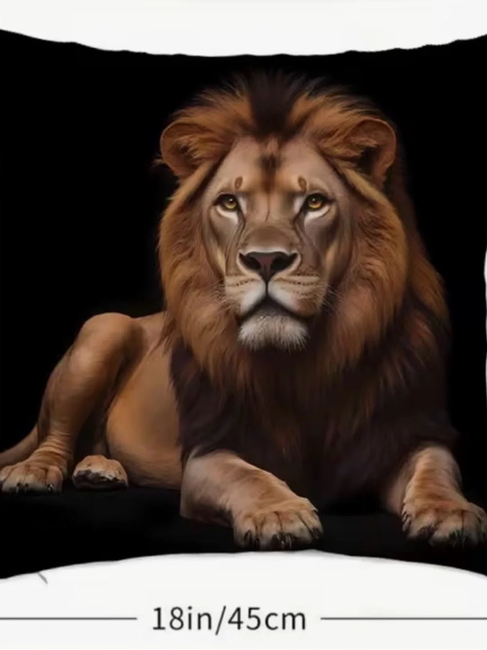 Lot of 2 lion throw pillows new
